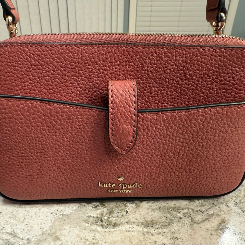 Kate Spade Pink Textured Crossbody Bag